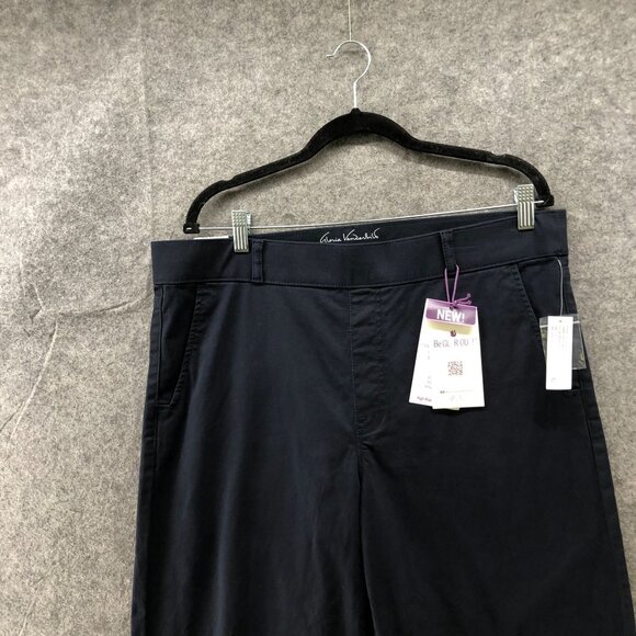 NWT Gloria Vanderbilt High Rise Wide Leg Crop Jean Size 14 Shape Effect Blue - Picture 3 of 13